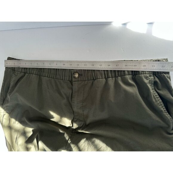 Old Navy Mens Slim Taper Built-In Flex Pull-On Chino Pants 3XL Army Green Casual - Picture 7 of 14